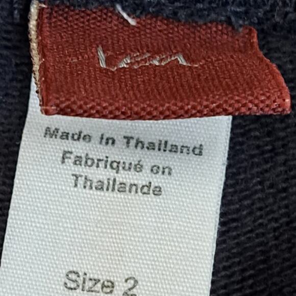 Tea Collection Girls Navy Stretch Cargo Pants Size 2 - Picture 9 of 9